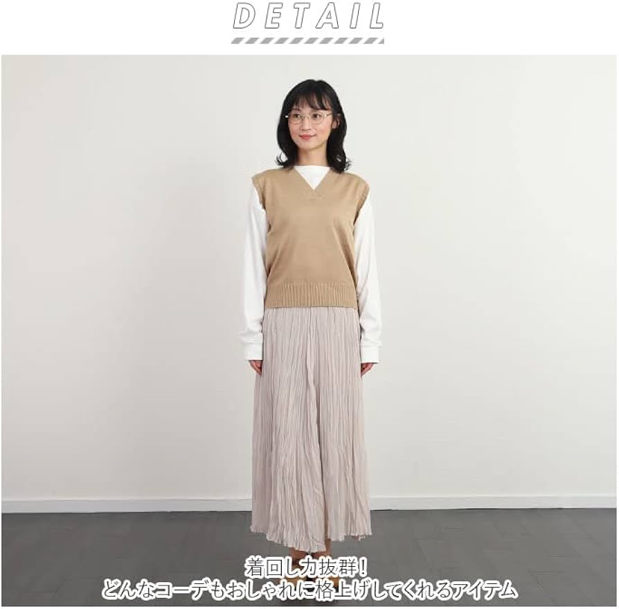 Amazon.co.jp: ニットベスト vest0312 2XLサイズ ワインレッド
